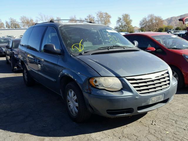 2A8GP54L16R647056 - 2006 CHRYSLER TOWN & COU BLUE photo 1