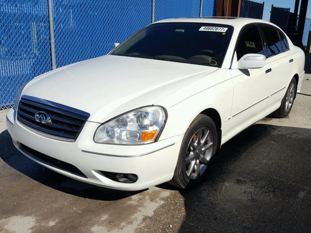 JNKBF01A55M101757 - 2005 INFINITI Q45 WHITE photo 2