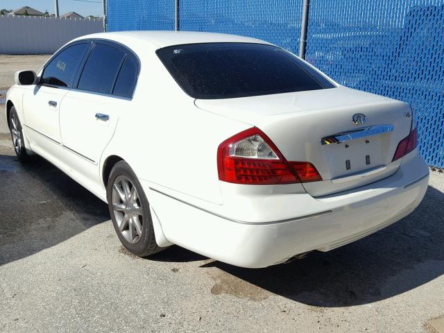 JNKBF01A55M101757 - 2005 INFINITI Q45 WHITE photo 3