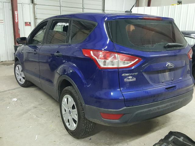 1FMCU0F79DUB00209 - 2013 FORD ESCAPE S BLUE photo 3