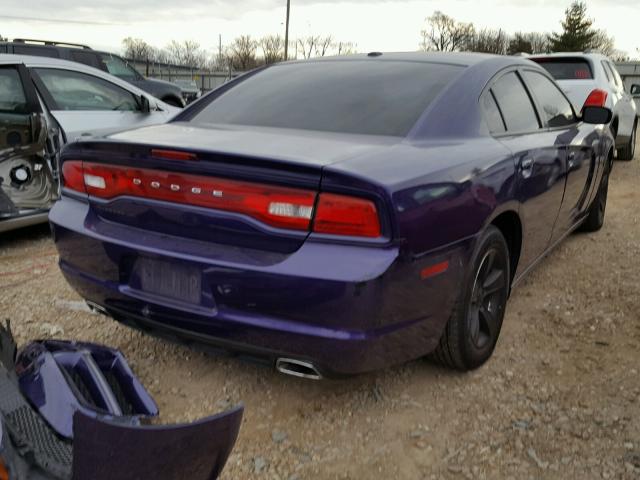 2C3CDXHG0CH267722 - 2012 DODGE CHARGER SX PURPLE photo 4