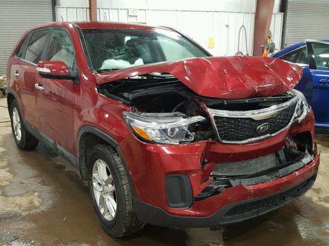 5XYKT3A6XFG607272 - 2015 KIA SORENTO LX MAROON photo 1