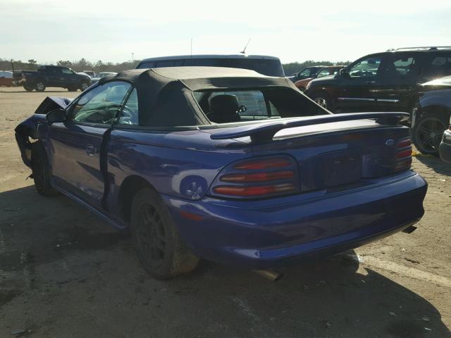 1FALP45T4SF160648 - 1995 FORD MUSTANG GT PURPLE photo 3