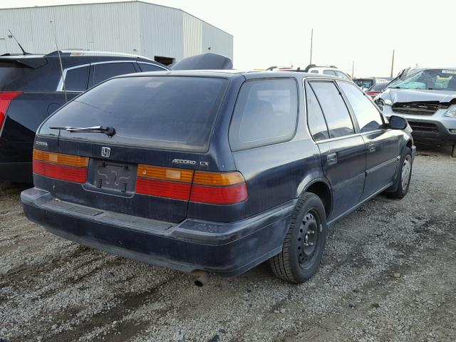 1HGCB9857MA009405 - 1991 HONDA ACCORD LX BLUE photo 4