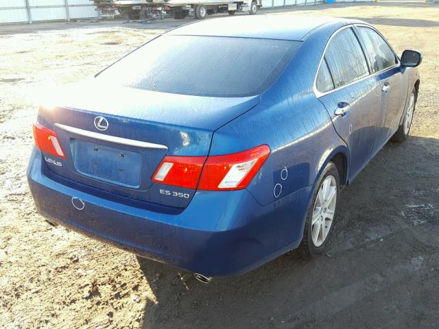 JTHBJ46G472065139 - 2007 LEXUS ES 350 BLUE photo 4