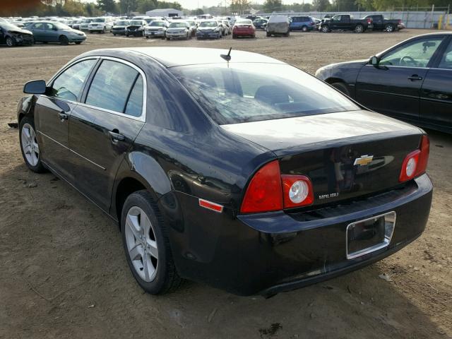 1G1ZB5EBXAF291459 - 2010 CHEVROLET MALIBU LS შავი ფოტო 3