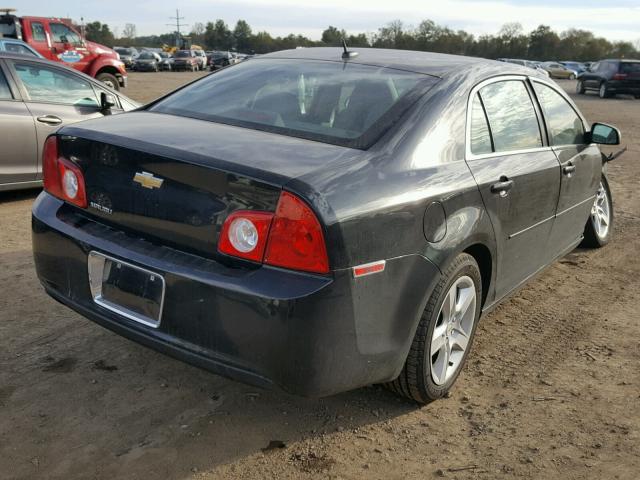 1G1ZB5EBXAF291459 - 2010 CHEVROLET MALIBU LS შავი ფოტო 4