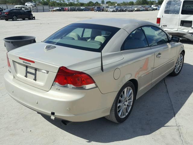 YV1MC68247J023507 - 2007 VOLVO C70 T5 BEIGE photo 4