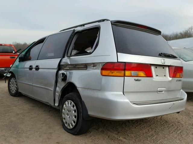 5FNRL18513B019697 - 2003 HONDA ODYSSEY LX SILVER photo 3