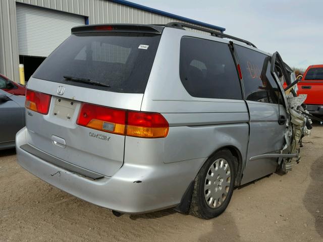 5FNRL18513B019697 - 2003 HONDA ODYSSEY LX SILVER photo 4