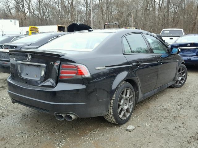 19UUA76528A017299 - 2008 ACURA TL TYPE S BLACK photo 4