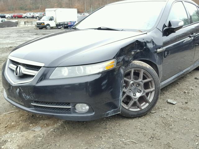 19UUA76528A017299 - 2008 ACURA TL TYPE S BLACK photo 9