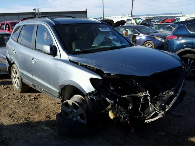 5NMSH13E39H254331 - 2009 HYUNDAI SANTA FE S BLUE photo 1