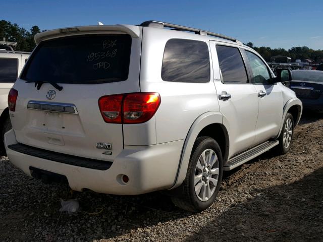 5TDDW5G11GS137306 - 2016 TOYOTA SEQUOIA PL WHITE photo 4