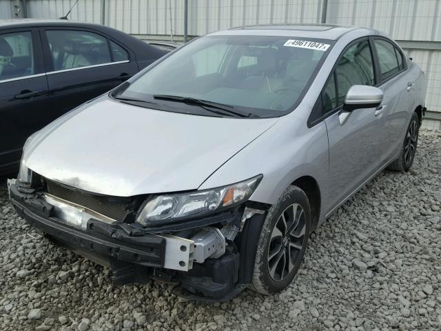 19XFB2F81FE034557 - 2015 HONDA CIVIC EX GRAY photo 2