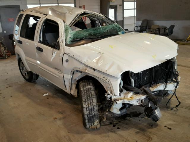 1J4GL48K04W129730 - 2004 JEEP LIBERTY SP WHITE photo 1