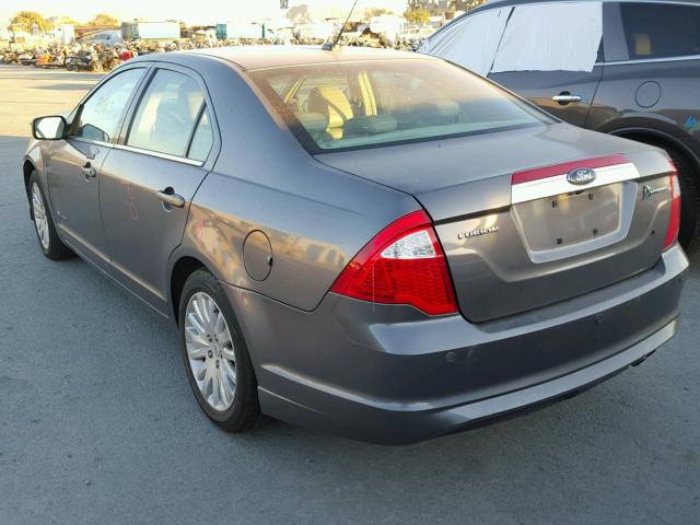 3FADP0L39AR195591 - 2010 FORD FUSION HYB GRAY photo 3