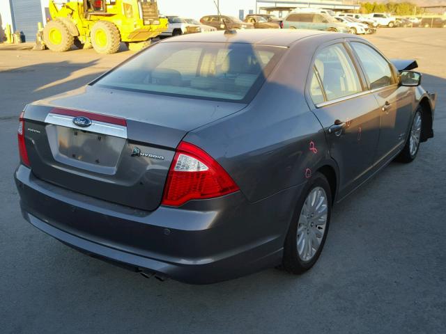 3FADP0L39AR195591 - 2010 FORD FUSION HYB GRAY photo 4