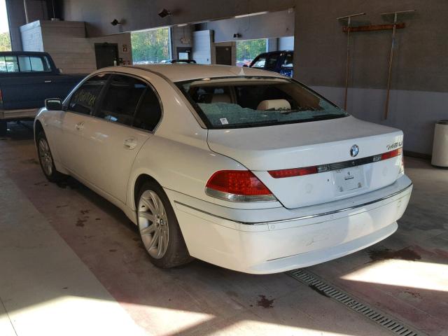 WBAGN63584DS51631 - 2004 BMW 745LI WHITE photo 3