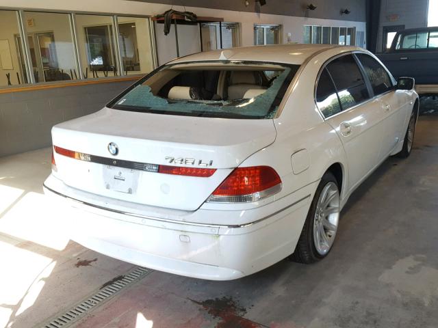 WBAGN63584DS51631 - 2004 BMW 745LI WHITE photo 4