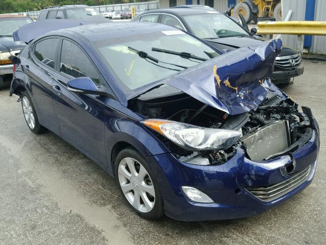 5NPDH4AE9DH217843 - 2013 HYUNDAI ELANTRA GL BLUE photo 1