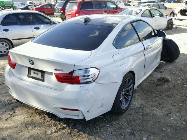 WBS3R9C57FK334191 - 2015 BMW M4 WHITE photo 4