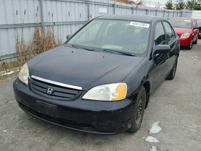 2HGES16463H903402 - 2003 HONDA CIVIC DX BLACK photo 2