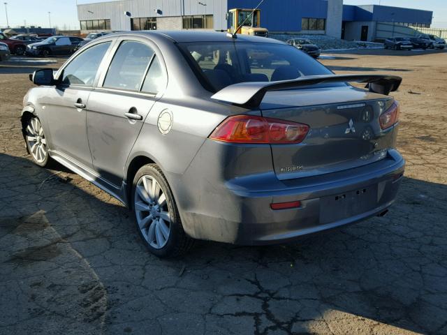 JA3AU86W39U034652 - 2009 MITSUBISHI LANCER GTS GRAY photo 3