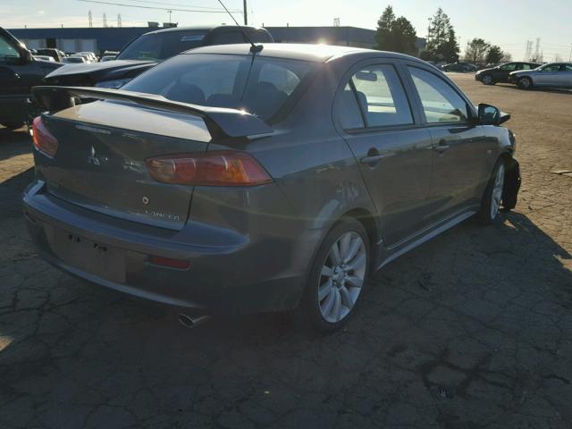 JA3AU86W39U034652 - 2009 MITSUBISHI LANCER GTS GRAY photo 4