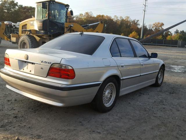 WBAGG83401DN81675 - 2001 BMW 740 I AUTO SILVER photo 4