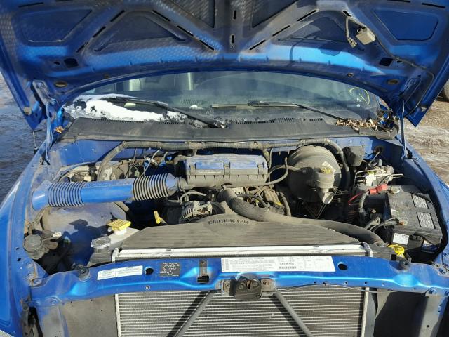 1B7HC16Y81S283766 - 2001 DODGE RAM 1500 BLUE photo 7