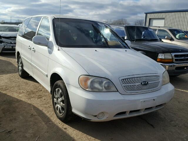 KNDUP132156761379 - 2005 KIA SEDONA EX WHITE photo 1