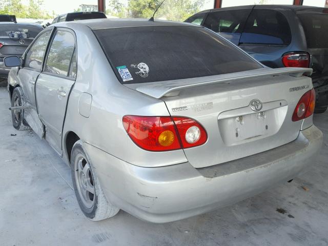 1NXBR32E54Z279013 - 2004 TOYOTA COROLLA LE SILVER photo 3