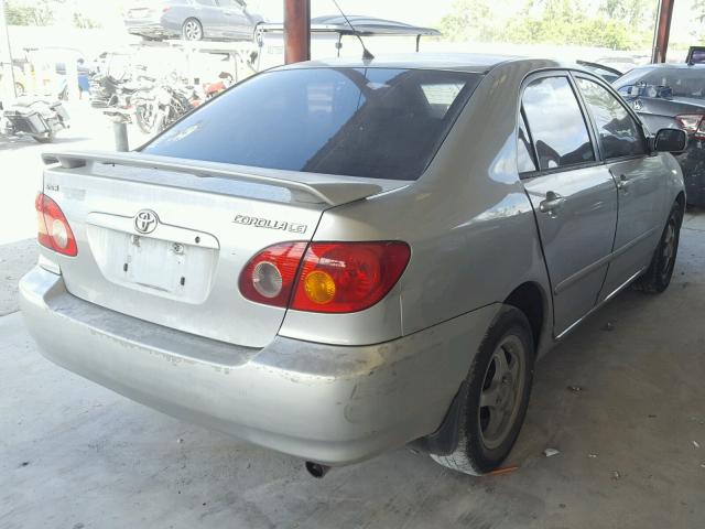 1NXBR32E54Z279013 - 2004 TOYOTA COROLLA LE 银色 照片 4