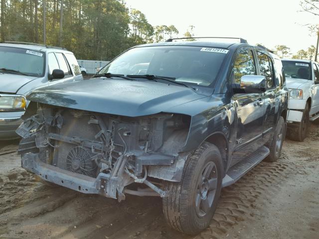 5N1AA08AX5N709426 - 2005 NISSAN ARMADA SE BLUE photo 2