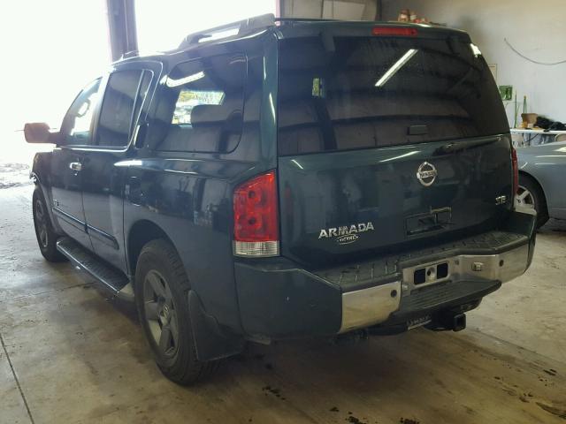 5N1AA08AX5N709426 - 2005 NISSAN ARMADA SE BLUE photo 3