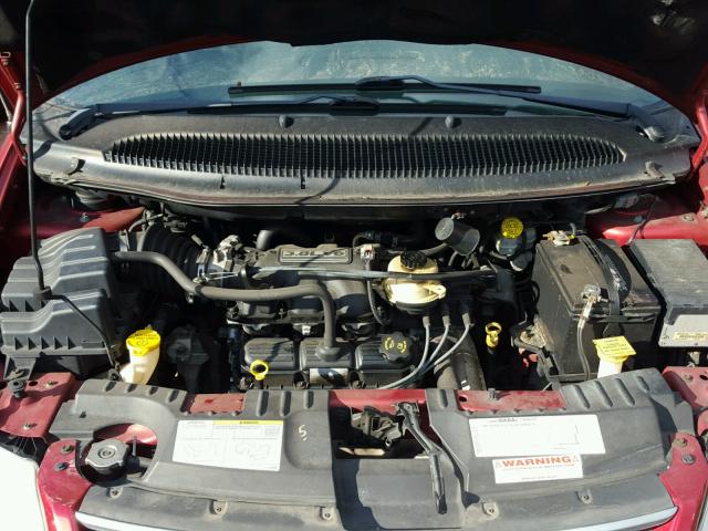 2C8GP54L45R112436 - 2005 CHRYSLER TOWN & COU RED photo 7