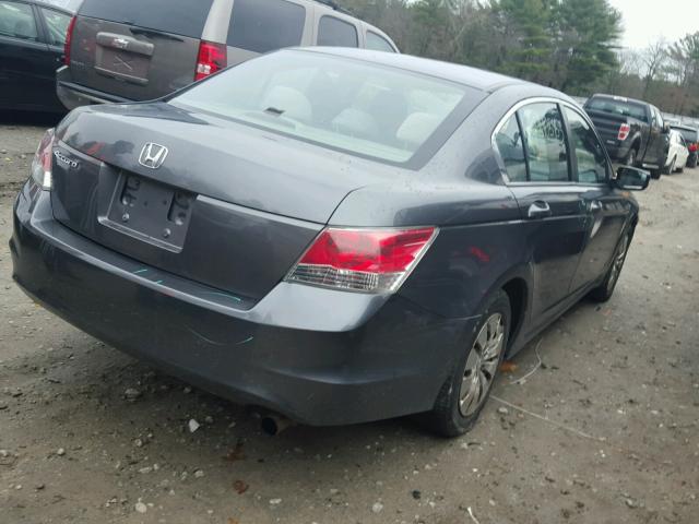 1HGCP26389A031673 - 2009 HONDA ACCORD LX GRAY photo 4