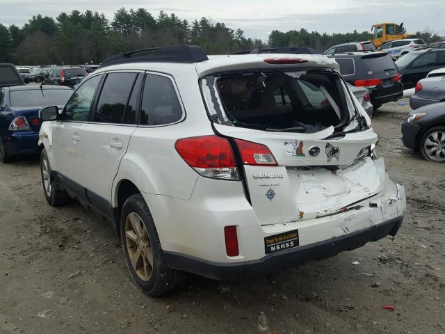 4S4BRBCC1E3226145 - 2014 SUBARU OUTBACK 2. WHITE photo 3