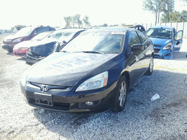 1HGCM82684A004588 - 2004 HONDA ACCORD EX BLACK photo 2