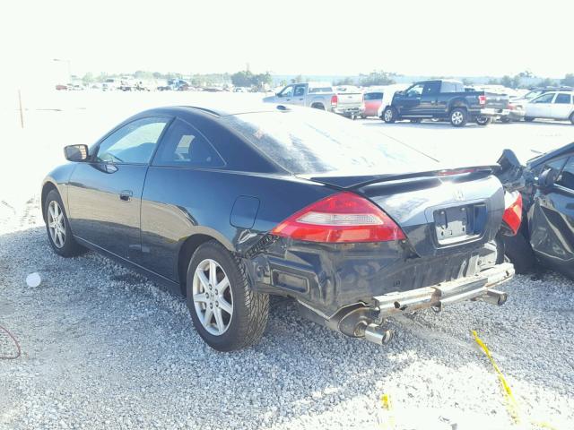 1HGCM82684A004588 - 2004 HONDA ACCORD EX BLACK photo 3