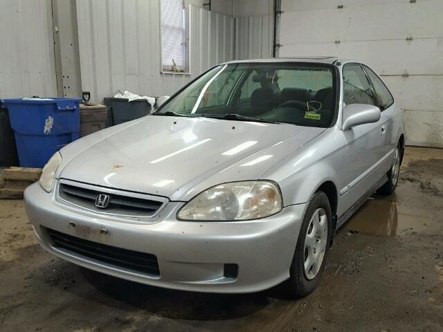 1HGEJ8142YL123801 - 2000 HONDA CIVIC EX SILVER photo 2