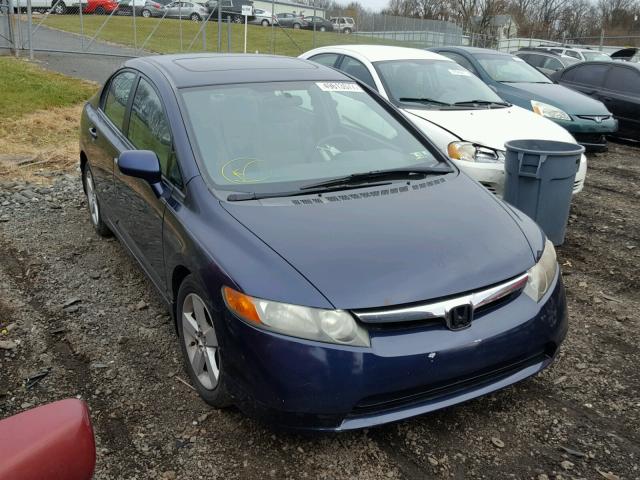 1HGFA16806L079723 - 2006 HONDA CIVIC EX BLUE photo 1