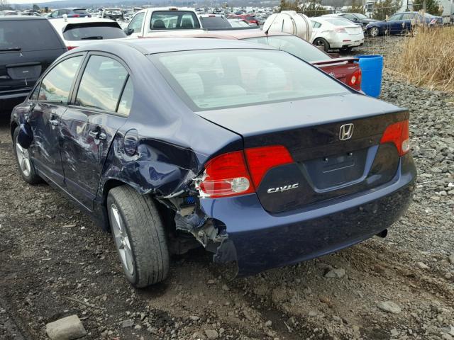 1HGFA16806L079723 - 2006 HONDA CIVIC EX BLUE photo 3