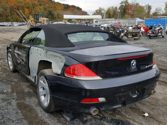 WBAEK73495B323169 - 2005 BMW 645 CI AUT BLACK photo 3