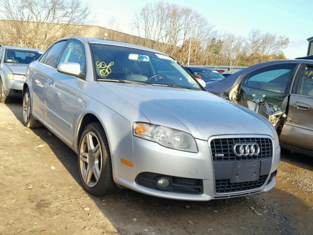 WAUDF78E78A054391 - 2008 AUDI A4 2.0T QU SILVER photo 1