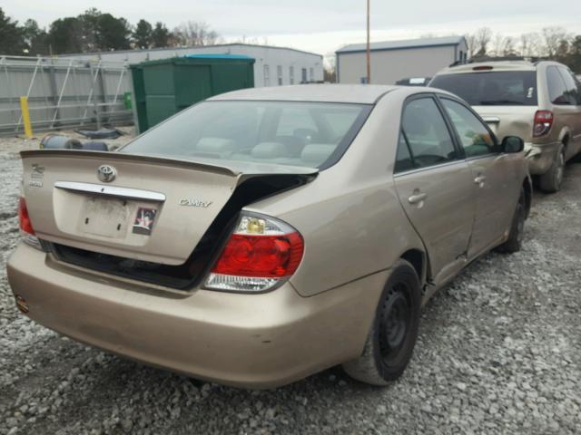 4T1BE32K25U584732 - 2005 TOYOTA CAMRY LE GOLD photo 4