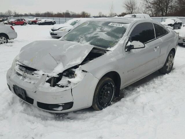 1G1AL15FX87126621 - 2008 CHEVROLET COBALT LT SILVER photo 2