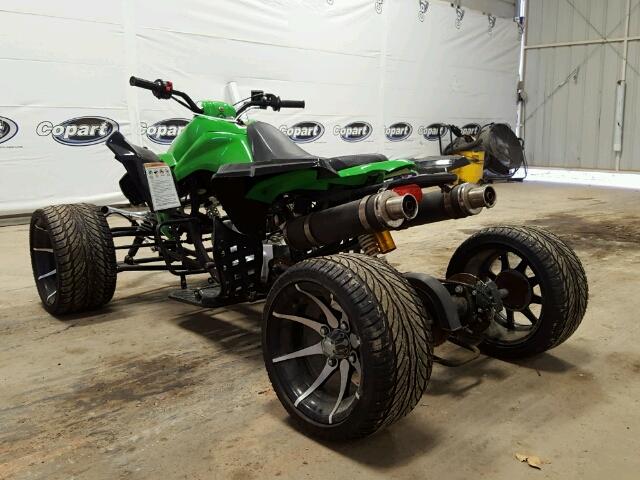 L3DGGJG22D1002084 - 2013 ATV FOUR WHEEL GREEN photo 3