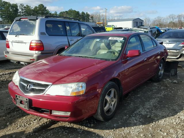 19UUA56652A027698 - 2002 ACURA 3.2TL BURGUNDY photo 2